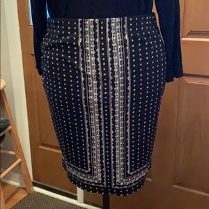 Max Studio Black and White Skirt